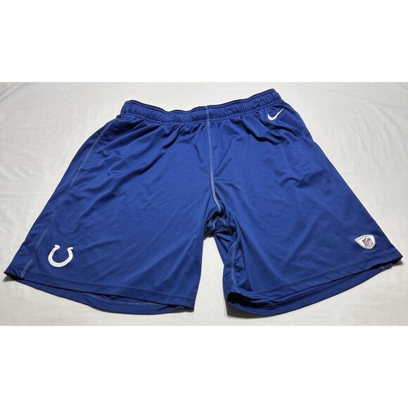 Indianapolis Colts Nike NFL Training Dri-Fit Athletic Shorts Men's XL Blue *READ - Picture 1 of 14